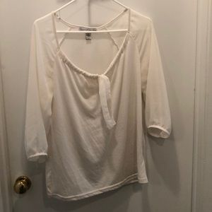 Cream blouse